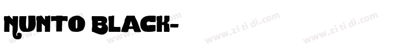 Nunto Black字体转换